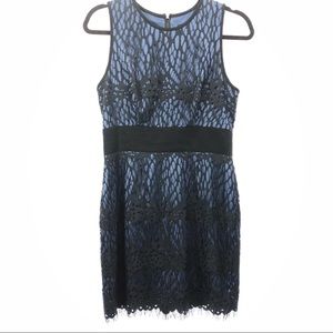 robert rodriguez black blue dress sz 6 sleeveless
